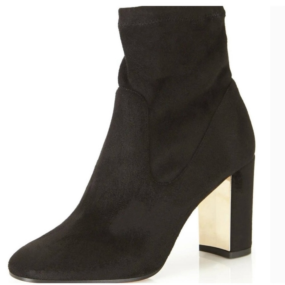 MARION PARKE “KATE” BLACK SUEDE BOOTIES